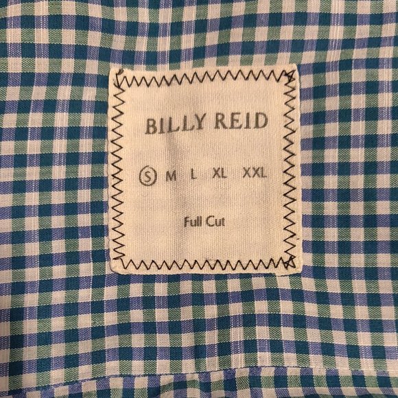 Billy Reid Full Cut Plaid Long Sleeve Button Down Men's SIZE SMALL - Picture 2 of 7